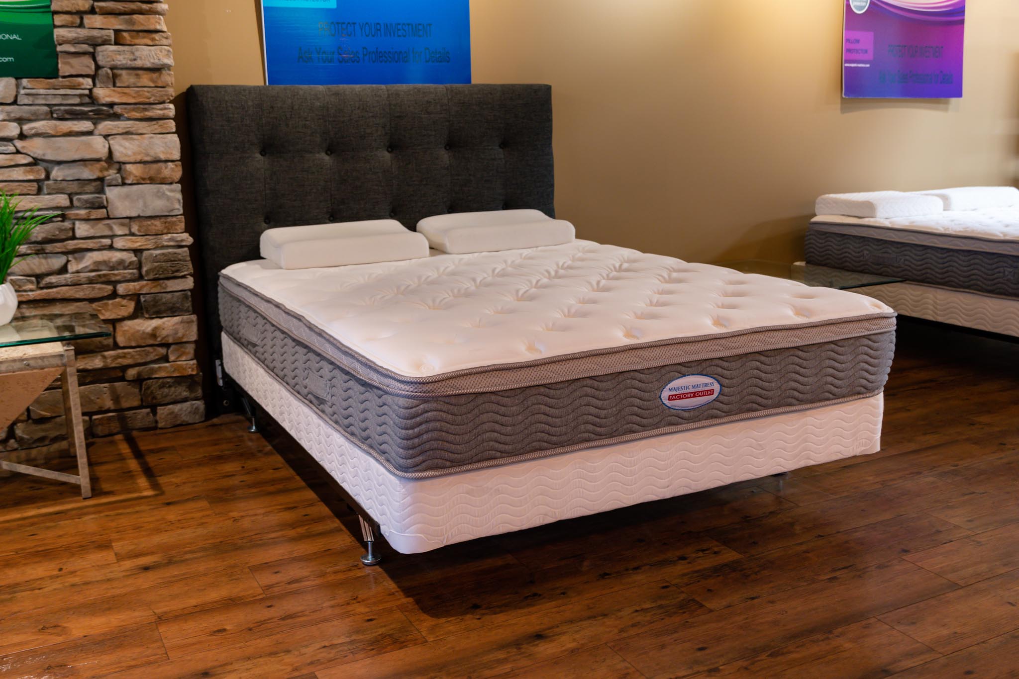 palisades light gray queen mattress